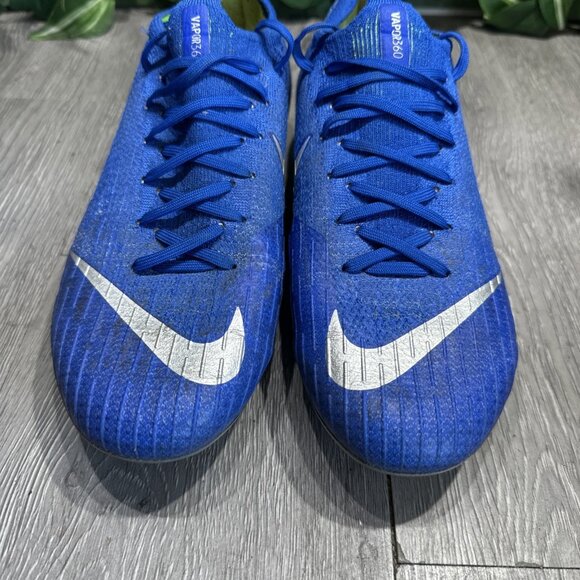 Nike Vapor 12 Elite FG Soccer Cleats Mens 6 Womens 7.5  Blue Silver AH7380-400 main image 5